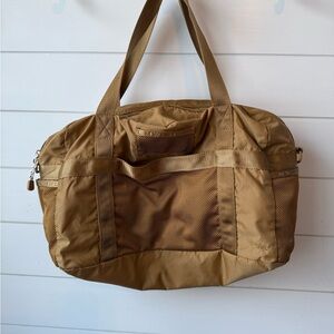 Madewell gold duffel bag